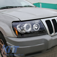 Scheinwerfer Angel Eyes für JEEP Grand Cherokee 99-04 Schwarz-image-6041743