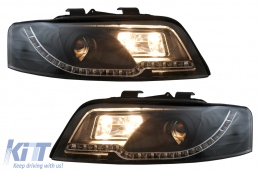 Scheinwerfer für Audi A4 B6 2000-2004 Blinker RHD / LHD Schwarz-image-6105849