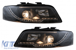 Scheinwerfer für Audi A4 B6 2000-2004 Blinker RHD / LHD Schwarz-image-6105852