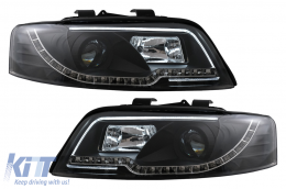 Scheinwerfer für Audi A4 B6 2000-2004 Blinker RHD / LHD Schwarz-image-6105859