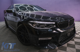 Seitenschweller-Erweiterung für BMW 5er G30 G31 2017+ M-Look Glänzend schwarz-image-6094283