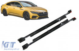 Seitenschweller Erweiterungen geeignet für VW Arteon 2017-2020 Glänzend schwarz-image-6075597