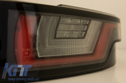 Динамичен Sequential Turning Light Full LED Задни светлини , подходящи за Range ROVER Evoque L538 (2011-2014) Light Bar Хром Черен-image-6045786