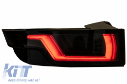 Динамичен Sequential Turning Light Full LED Задни светлини , подходящи за Range ROVER Evoque L538 (2011-2014) Light Bar дим Черен-image-6045801