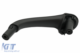 Set of Front Doors Pull Handles Interior suitable for Mercedes C-Class W203 S203 (2000-2007) Black-image-6086067