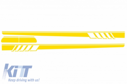 Set Sticker adesivi laterali & Superiore Giallo opaco per Mercedes C205 A205 14+-image-6036975