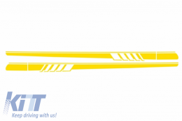 Set Sticker adesivi laterali & Superiore Giallo opaco per Mercedes C205 A205 14+-image-6036976