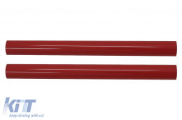 Set V-Brace Ornamenti Strisce Griglia Inserti per BMW Serie 1 2 3 4 5 6 7 Rosso-image-6095485