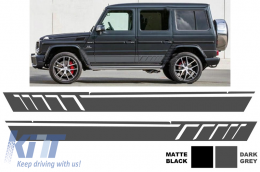 Side Decals Sticker Vinyl Dark Grey suitable for Mercedes G-class W463 (1989-2017)