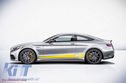 Side Decals Sticker Vinyl Matte Yellow suitable for Mercedes C-Class C205 Coupe A205 Cabriolet (2014-up)-image-6033893