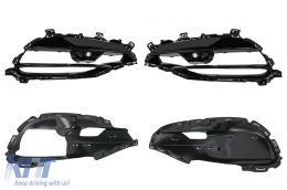 Side Grilles Cover Frames suitable for Mercedes A Class W176 (2012-2018) Facelift A45 Design-image-6100498