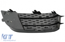 Side Grilles Fog Lamp Covers suitable for Audi A1 8X (2010-2015) RS1 Design Piano Black-image-6082971