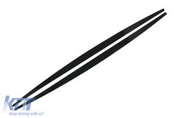 Side Skirts Lip Extensions suitable for BMW 1 Series Hatchback F20 F21 (2011-2019) M-Performance Design Piano Black Add-on - SSLBMF20LMPB