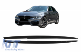 Side Skirts Lip Extensions suitable for BMW 3 Series F30 F31 (2011-Up) M-Performance Design Add-on - SSLBMF30MPBF