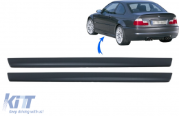 Side Skirts suitable for BMW 3 Series E46 Coupe Cabrio (1998-2004) M3 M-Technik Design-image-6093889