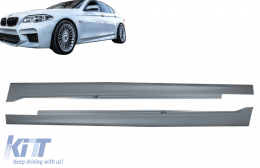 Side Skirts suitable for BMW 5 Series F10 F11 Sedan Touring (2011-2017) M5 M-Technik Design-image-6088359