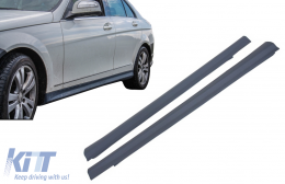 Side Skirts suitable for Mercedes C-Class W204 (2007-2012) C63 Design-image-6093733