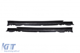 Side Skirts suitable for Mercedes C-Class W205 S205 (2014-2020) Sport C63 Design-image-6009148