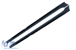 Side Skirts with Moldings Add On suitable for Audi A5 F5 Sportback Facelift (2020-Up) Racing Look - SSAUA5F5RL