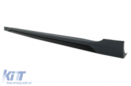 Side Skirts with Moldings Add On suitable for Audi A5 F5 Sportback Facelift (2020-Up) Racing Look-image-6098925