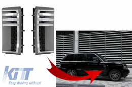 Side Vents Grilles per Vogue III L322 02-12 Grey Nero opaco Autobiography Look--image-6048147