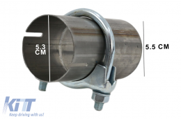 Sistema di scarico per VW Scirocco 2008-2014 129-316/27 Doppia uscita Puntali di scarico singoli-image-6056531