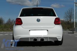 Sistema Scarico Completo per VW Polo 6R 09-18 R400 R-Look Acciaio Inossidabile-image-6053388