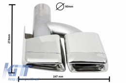 Solo paraurti AMG Diffusore d'aria per Mercedes W212 09-13 Marmitta Scarico-image-6047981