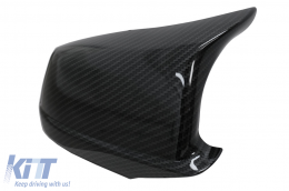 Specchio copre per BMW 5 Serie F10 F11 F18 Non LCI 07.10-13 carbonio Look M Design-image-6076744