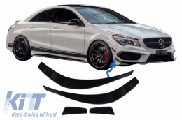 Splitters Aero Spacco laterale Canards per Mercedes CLA W117 C117 X117 2013-2016-image-6036341