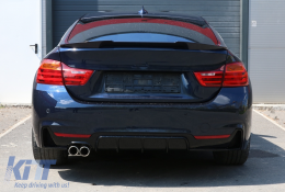 Spoiler Alerón Maletero Ala Para BMW Serie 4 F36 Gran Coupé 2014-2019 M4 Diseño Negro-image-6101772