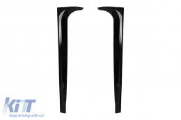 Spoiler aletta per finestrino posteriore per VW Polo AW MK6 2018-up nero lucido-image-6063074