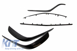 Spoiler anteriore Splitter Flaps Flics per Mercedes GLE Coupé C292 15-18 Nero lucido-image-6044083