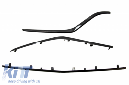 Spoiler anteriore Splitter Flaps Flics per Mercedes GLE Coupé C292 15-18 Nero lucido-image-6044094