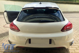 Spoiler bagagliaio Finestra Fin per VW Scirocco 137 Hatchback Facelift 14-17 Nero-image-6085260