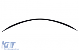 Spoiler bagagliaio per Mercedes Classe C W205 Limousine 2014-2020 Nero lucido-image-6083091