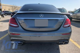 Spoiler Bagagliaio per Mercedes Classe E W213 2016+ Trunk Spoiler Nero Opaco-image-6046641