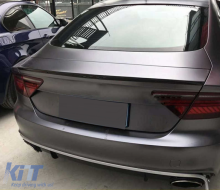 Spoiler coperchio bagagliaio per AUDI A7 4G8 S7 RS7 2011-2017 Carbonio reale-image-6040540