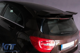 Spoiler coperchio bagagliaio per per Mercedes A W176 12-18 A45 Look Lucido Nero-image-6101477