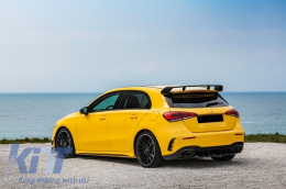 Spoiler coperchio per Mercedes Classe A Hatchback W177 18+ A45 Look nero-image-6063338