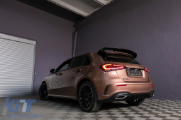 Spoiler coperchio per Mercedes Classe A Hatchback W177 18+ A45 Look nero-image-6086101