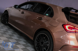 Spoiler coperchio per Mercedes Classe A Hatchback W177 18+ A45 Look nero-image-6086110