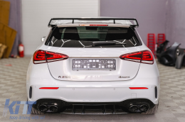 Spoiler coperchio per Mercedes Classe A Hatchback W177 18+ A45 Look nero-image-6106863