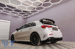 Spoiler coperchio per Mercedes Classe A Hatchback W177 18+ A45 Look nero-image-6106864