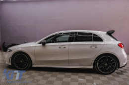 Spoiler coperchio per Mercedes Classe A Hatchback W177 18+ A45 Look nero-image-6106866