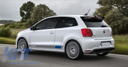 Spoiler de techo para VW Polo 6R 6C Mk6 2009-2017 WRC Look Portón trasero-image-6030796