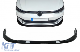 Spoiler d'extension de lèvre avant pour VW Golf 8 2020+ Norme Noir brillant-image-6089938