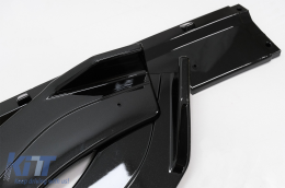 Spoiler d'extension lèvre avant pour VW Golf 7.5 VII Facelift 2017-2020 Noir brillant-image-6070920