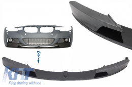 Spoiler & Diffuseur Double pour Seul Épuiser pour BMW F30 F31 11+ M Look Carbone--image-6064259