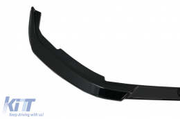 Spoiler extensión labio delantero para Peugeot 208 Mk2 20+ Negro brillante-image-6089900